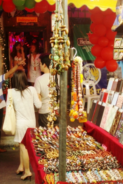 Patpong Market, Bangkok: bar girls and trinkets