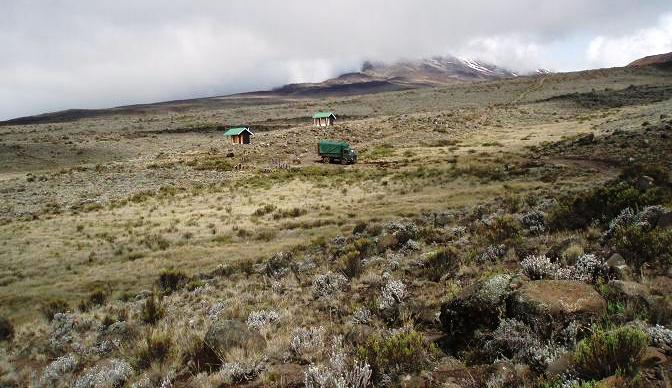 Kilimanjaro upper moorland - last water